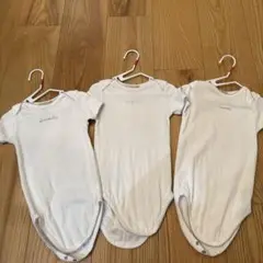 ボンポワン　半袖ボディスーツ 3枚セット