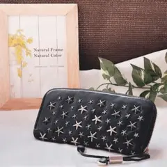 美品❤ジミーチュウ 長財布 FILIPA フィリパ 星型 スタッズ ブラック