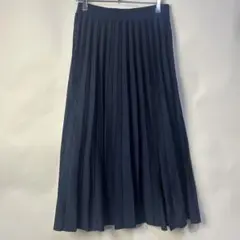 アンタイトル　未使用　ネイビー プリーツロングスカート