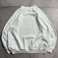 【美品】90s USA製 HANES ヘインズ 無地スウェット 白 ホワイト
