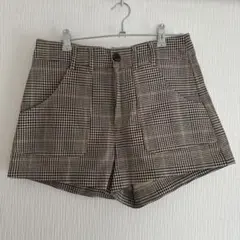 ZARA ショートパンツ チェック
