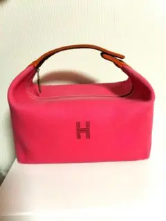 HERMES エルメス ブリッドアブラック GM ハイビスカス