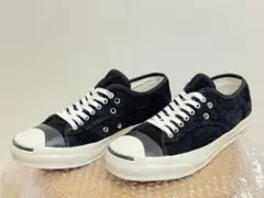コンバース ジャックパーセル スエード ブラック 27.5cm