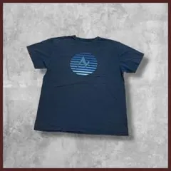 US古着 Marmot マーモット プリント Tシャツ ネイビー系 XLサイズ