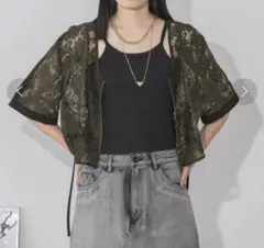 （完売アイテム）フロントZIPレースブラウスSS
