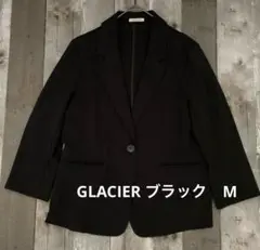 GLACIER ブラック テーラードジャケット　レディースM
