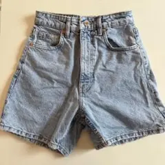 ZARA デニムショートパンツ ライトブルー EUR34
