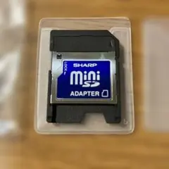 【希少】SHARP miniSD→SD変換アダプター ケース付き