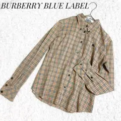 【美品】BURBERRY BLUE LABEL ノバチェック 長袖シャツ 38