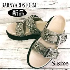 【新品】BARNYARDSTORM パイソン　コンフォートサンダル S 厚底