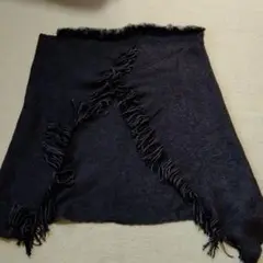ラビットファー付きショール