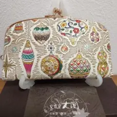 文庫屋大関　花菱　 天溝がま口　新品未使用 文庫屋大関 花菱 天溝がま口 新品未使用