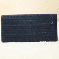 美品 印傳屋 INDEN-YA 本革 レザー 二つ 折り 長財布 印伝 いんでん