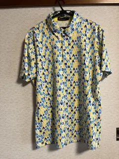 ビバハート ゴルフ半袖シャツ メンズ 52(XL) 総柄　美品