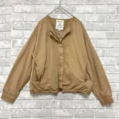 ニコアンド ライトジャケット L ベージュ シンプル ゆったり ママコーデ