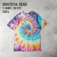 Grateful Dead ダンシングベア プリントT タイダイ L