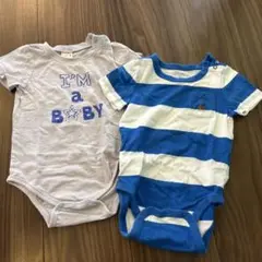 ベビー半袖ロンパース　petit main GAP 2枚セット　80センチ