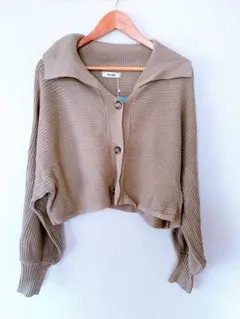 ♡ chico ドルマンクロップド丈セーラーカーディガン ♡