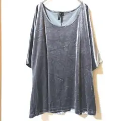 SUSAN LAWRENCE ベルベット チュニック XL グレー