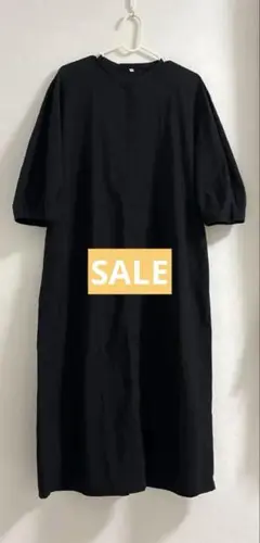 【SALE】無印良品 バルーンスリーブシャツワンピース