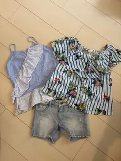 zaraフリル付きタンクトップなど3点130センチ