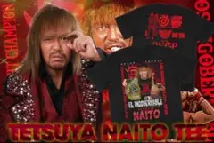 内藤哲也 旗揚げ記念日限定【ピクチャーTシャツ2024】　Mサイズ