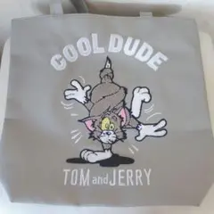 トムとジェリー トートバッグ グレー　プライズ品
