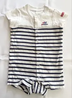 ミキハウス　ロンパース　ロゴ　70サイズ