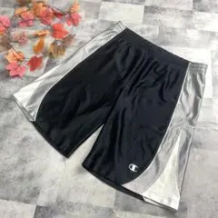 【チャンピオン】 スポーツウェアハーフパンツ メンズ ワイドシルエット ロゴ入り