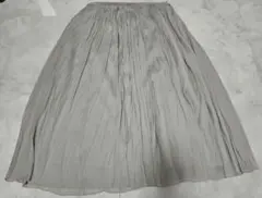 ジョルジュレッシュ グレー プリーツスカート ひざ丈 Ｍ シンプル