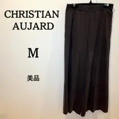 【美品】CHRISTIAN AUJARD ワイドパンツ レディース ブラウン