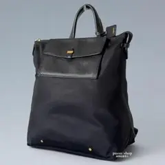 美品✨TUMI レディース 折り畳み リュック ウィークエンドフォルダブル 黒