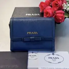 新品同様‼️ プラダ PRADA 財布 二つ折り 折り財布 ヴィッテロムーブ