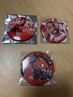 クリストファー・スミス 千葉ジェッツ　缶バッジ　アクリルシール　ブースターフェス
