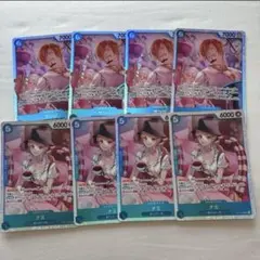 ワンピースカード　ナミ　サンジ　青　SR セット売り