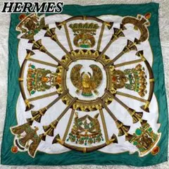 ✨良品✨エルメス スカーフ カレ90 caty エジプト スカラベ シルク100