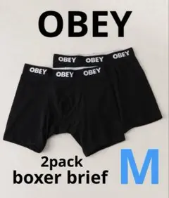 新品未使用　OBEY boxer brief 2pack