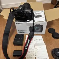 【美品】運動会に！Canon EOS80D ダブルズームレンズキット　セット品