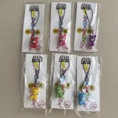 ブルボン　プチクマストラップ　全6種　コンプリート　ノベルティ