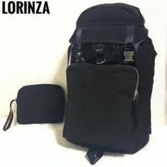 LORINZA ロリンザ リュック&ポーチ　オールレザースエード 黒