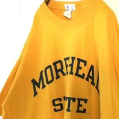 チャンピオン モアヘッド ステート Tシャツ XL イエロー 黄色 古着