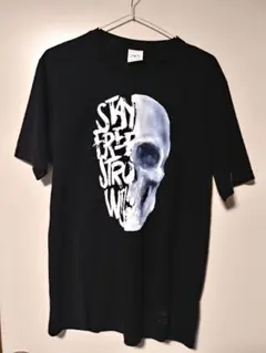 【美品】ZARA スカルデザイン Tシャツ　黒