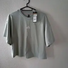 adidas UV275 クロップ Tシャツ スモークグリーン