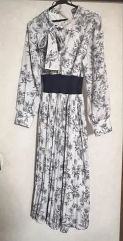 花柄 ロングワンピース ワンピース スナ系