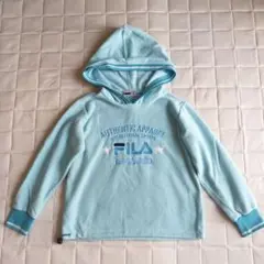 FILA フリース パーカー 水色 130cm　　　75