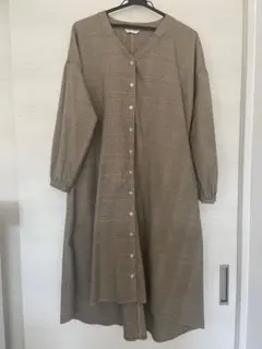 ehkä söpö チェック柄 シャツワンピース M