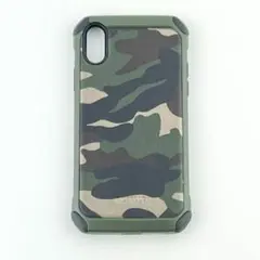 iPhoneX XS カモフラージュ 衝撃吸収 耐衝撃 ミリタリー PUレザー