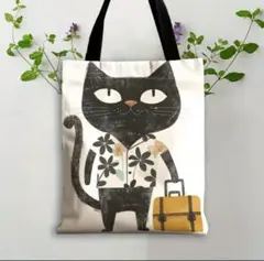 【新品未使用品】猫柄レディーストートバッグ