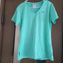 adidas ミントグリーン Tシャツ Dサイズ