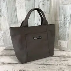 ★91 ハンドメイド トートバッグ 帆布 グレー